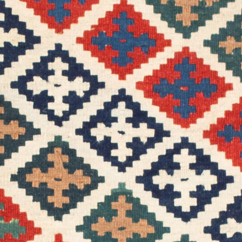 Kelim Fars Teppich 104x105cm - mehrfarbig