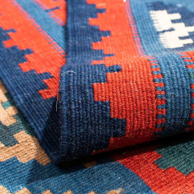 Kelim Fars Teppich 104x105cm - mehrfarbig