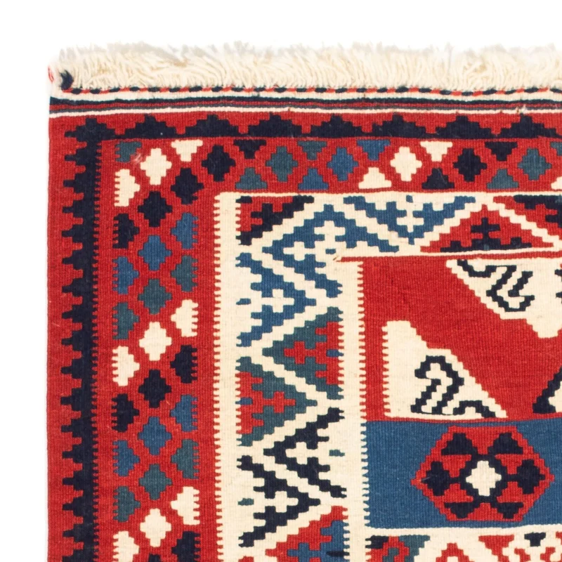 Kelim Fars Teppich 100x103cm - mehrfarbig