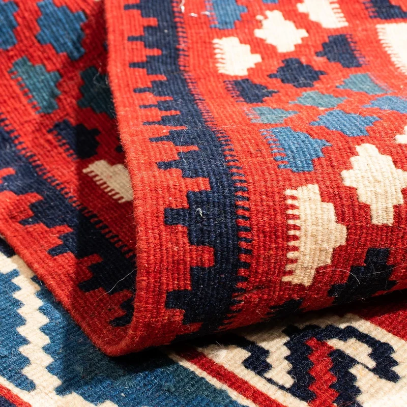 Kelim Fars Teppich 100x103cm - mehrfarbig