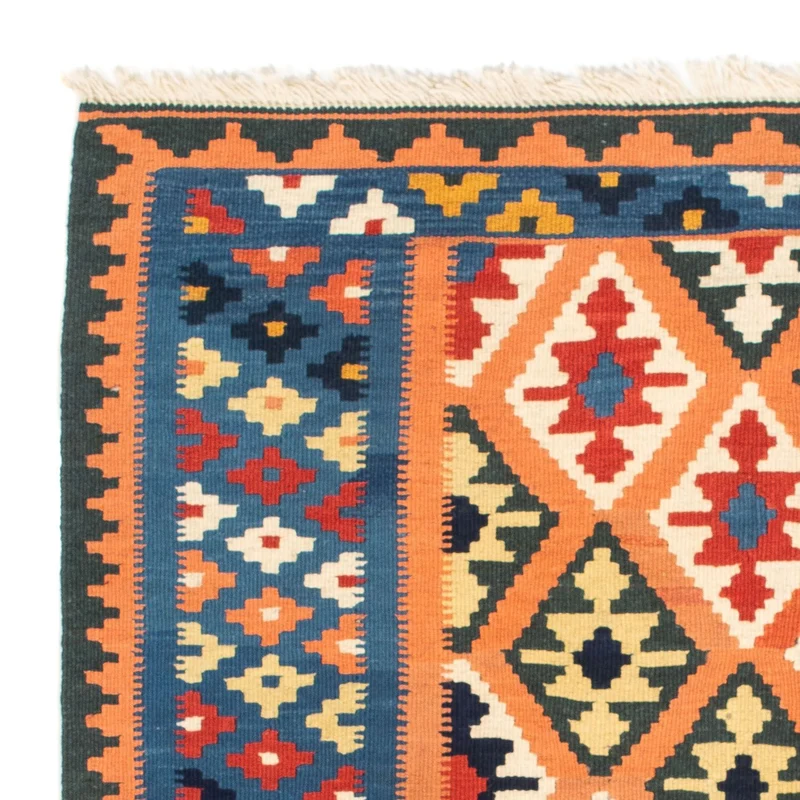 Kelim Fars Teppich 100x103cm - hellbraun
