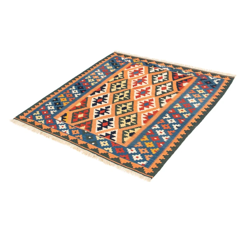 Kelim Fars Teppich 100x103cm - hellbraun