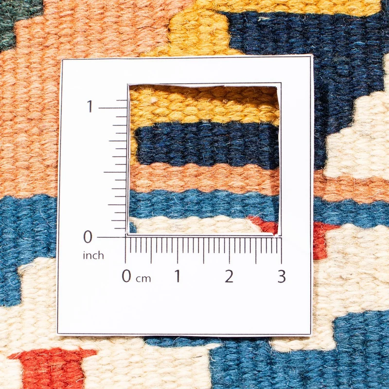 Kelim Fars Teppich 100x103cm - hellbraun