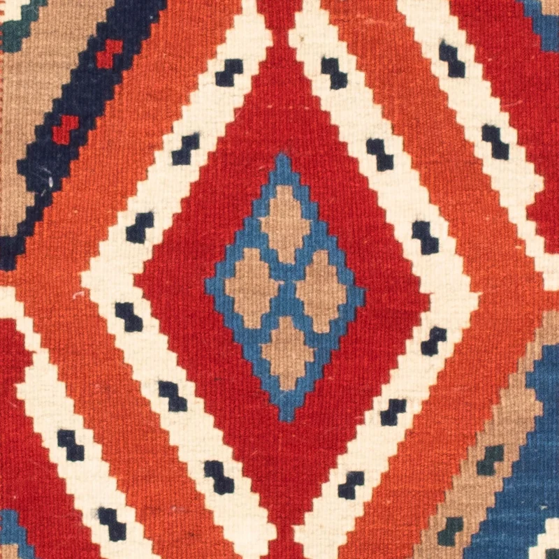 Kelim Teppich - Oriental 102 x 103 cm - hellblau