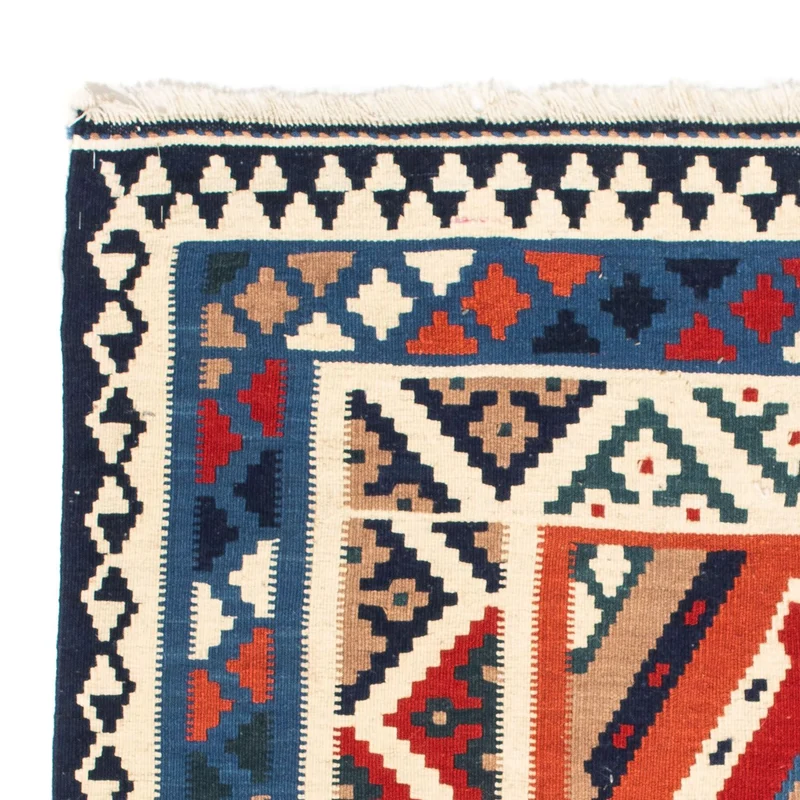Kelim Teppich - Oriental 102 x 103 cm - hellblau