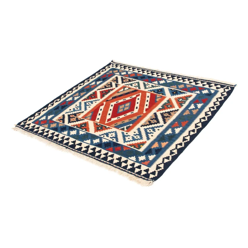 Kelim Teppich - Oriental 102 x 103 cm - hellblau