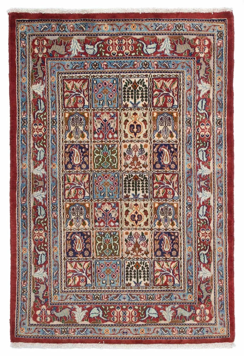 Moud Teppich 94x143cm - Perserteppich - mehrfarbig