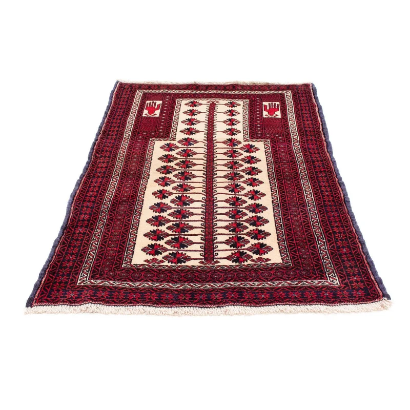 Belutsch Teppich 89x136cm - Orientteppich - rot