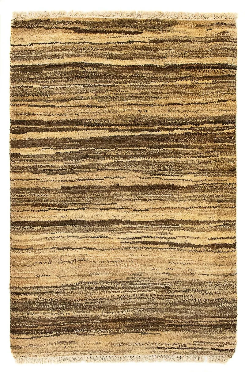 Gabbeh Teppich Indus 64x91cm - Wollteppich - mehrfarbig