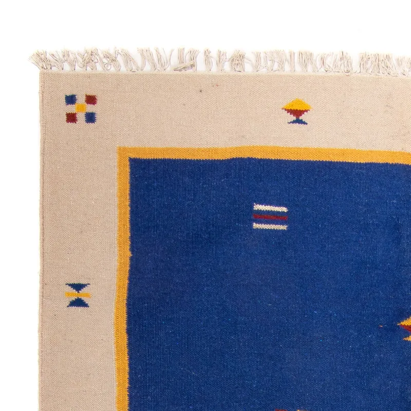 Kelim Modern Teppich 170x240cm - dunkelblau