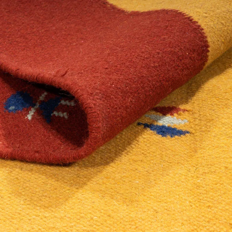 Kelim Modern Teppich 170x240cm - gold