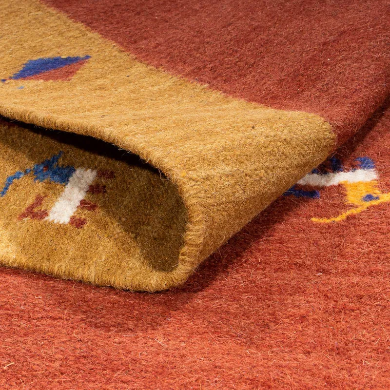 Kelim Teppich - Trendy 170 x 240 cm - dunkelrot