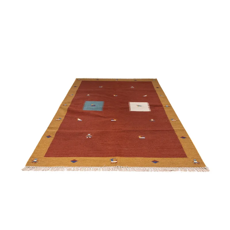 Kelim Teppich - Trendy 170 x 240 cm - dunkelrot