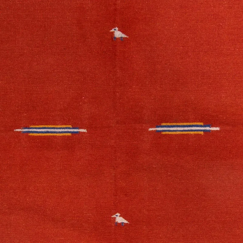 Kelim Modern Teppich 170x240cm - dunkelrot