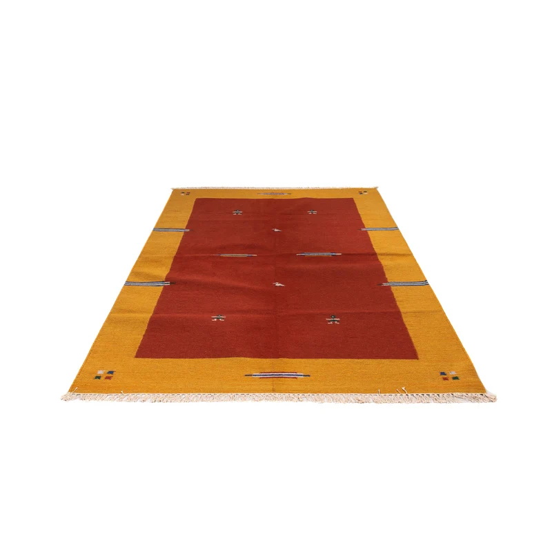 Kelim Modern Teppich 170x240cm - dunkelrot