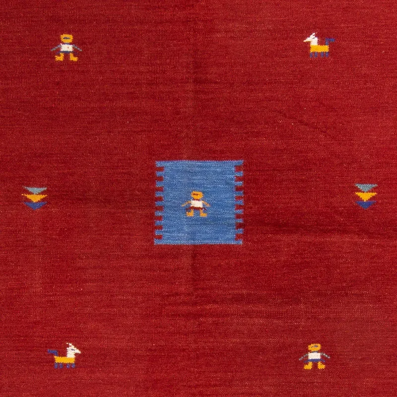 Kelim Teppich - Trendy 170 x 240 cm - dunkelrot