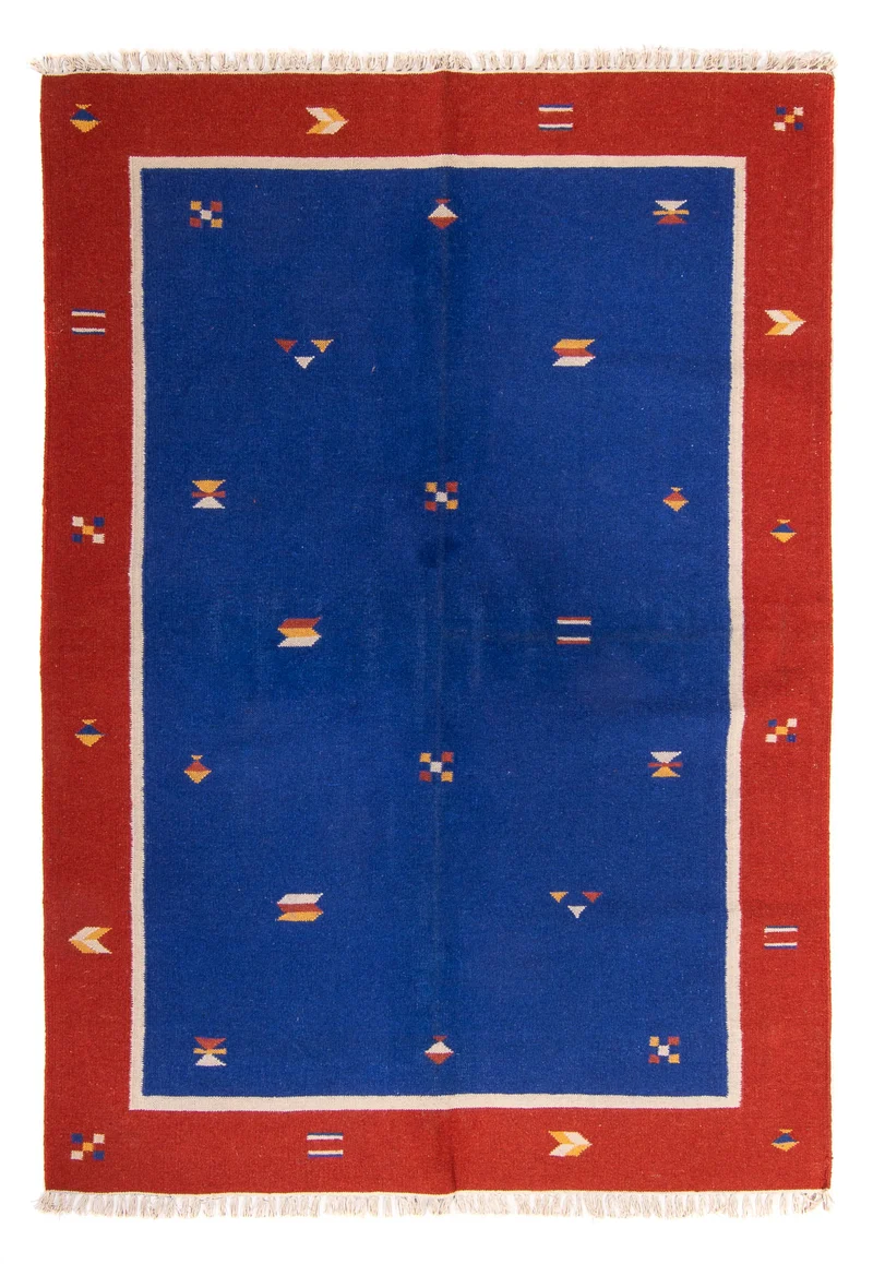 Kelim Teppich - Trendy 170 x 240 cm - dunkelblau