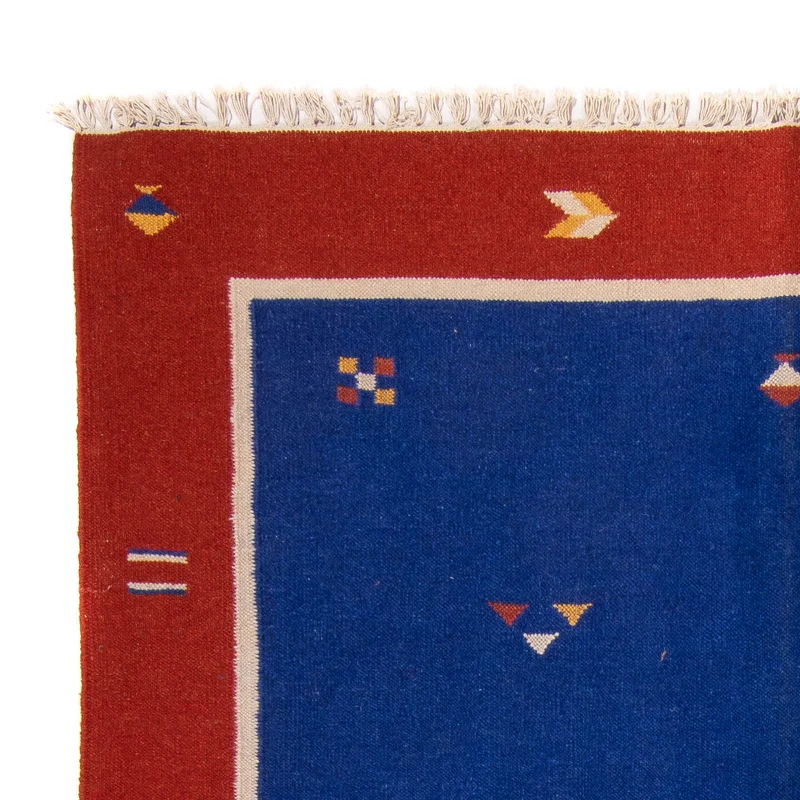 Kelim Teppich - Trendy 170 x 240 cm - dunkelblau