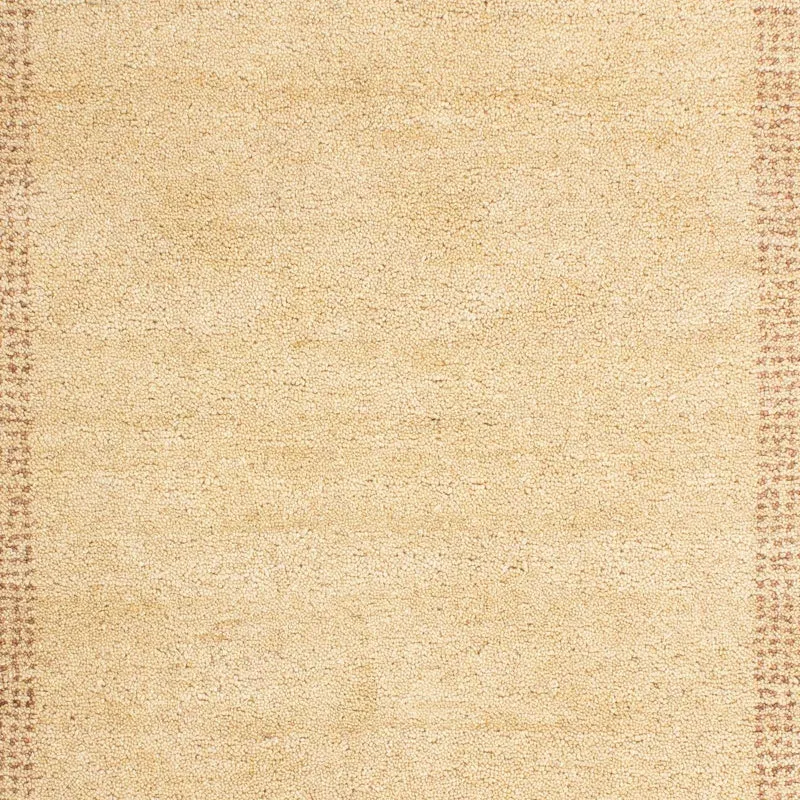 Gabbeh Teppich Indus 70x140cm - Wollteppich - beige