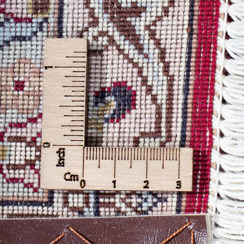 Täbriz - 50 Raj Teppich 152x202cm - Perserteppich - rot