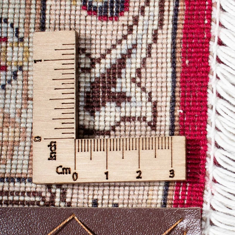 Täbriz - 50 Raj Teppich 150x210cm - Perserteppich - rot