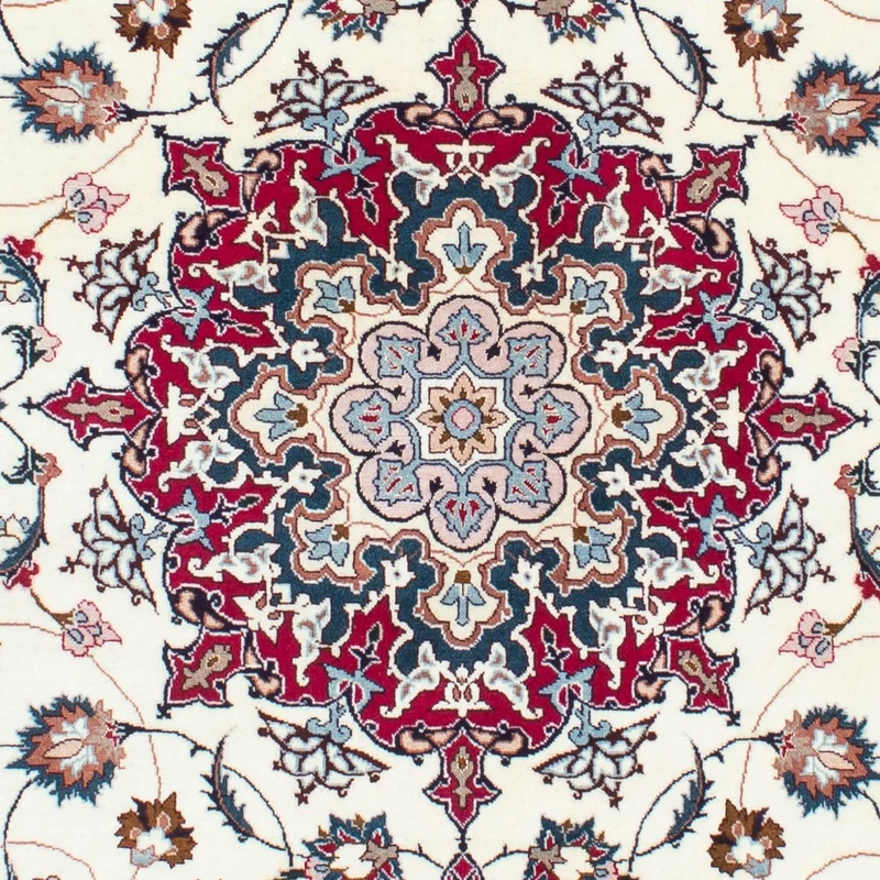 Täbriz - 50 Raj Teppich 149x200cm - Perserteppich - beige