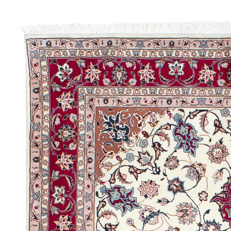 Täbriz - 50 Raj Teppich 149x200cm - Perserteppich - beige