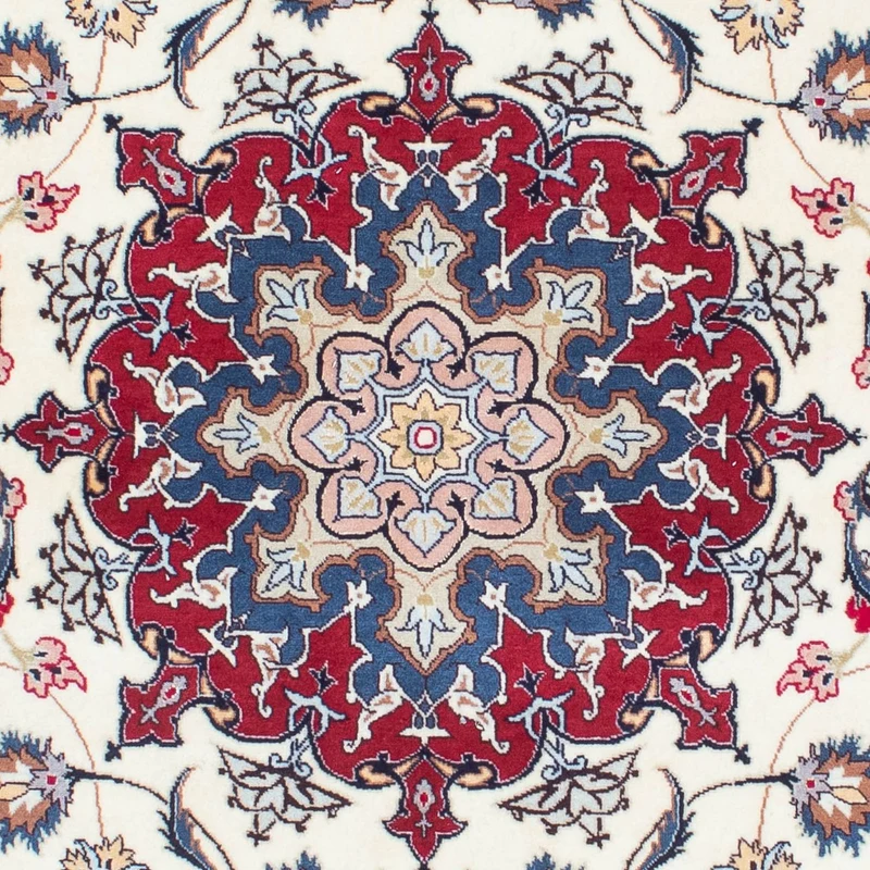 Täbriz - 50 Raj Teppich 151x203cm - Perserteppich - beige