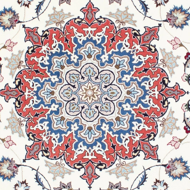 Täbriz - 50 Raj Teppich 151x198cm - Perserteppich - beige