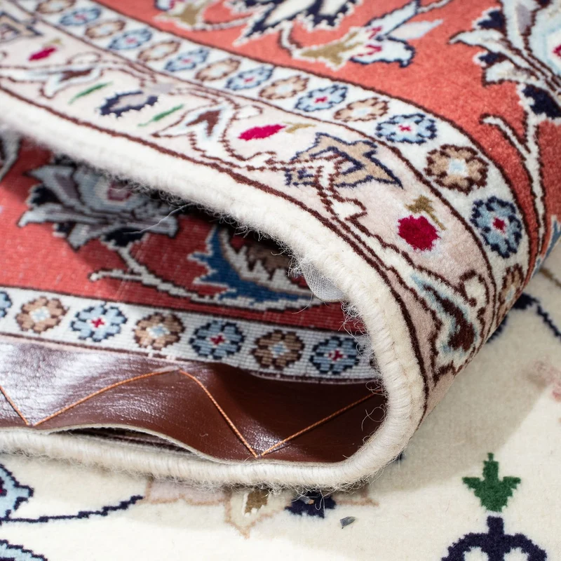 Täbriz - 50 Raj Teppich 151x198cm - Perserteppich - beige