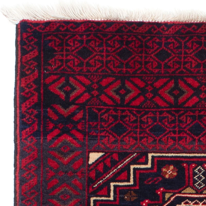 Belutsch Teppich 84x146cm - Orientteppich - dunkelrot