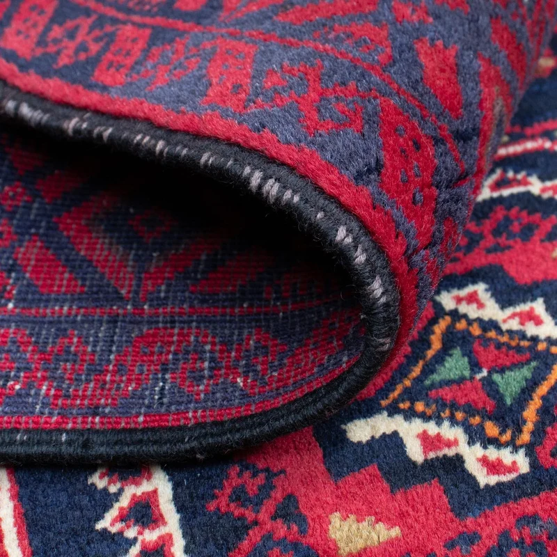 Belutsch Teppich 84x146cm - Orientteppich - dunkelrot