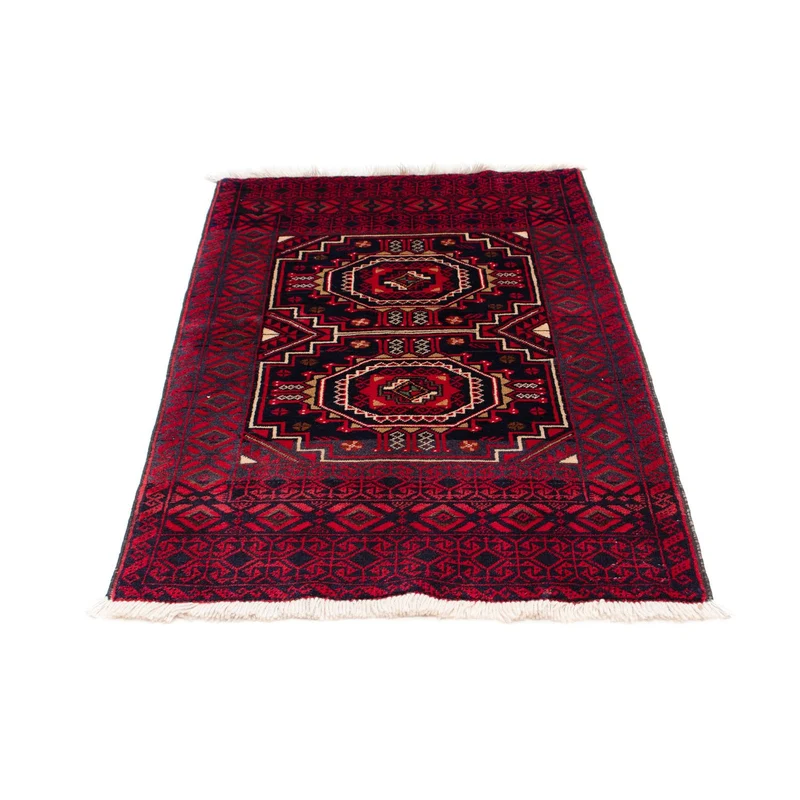 Belutsch Teppich 84x146cm - Orientteppich - dunkelrot