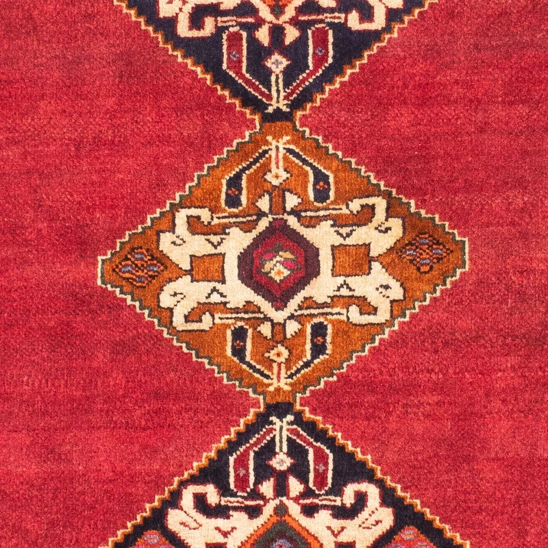 Ghashghai Teppich 110x155cm - Perserteppich - dunkelrot