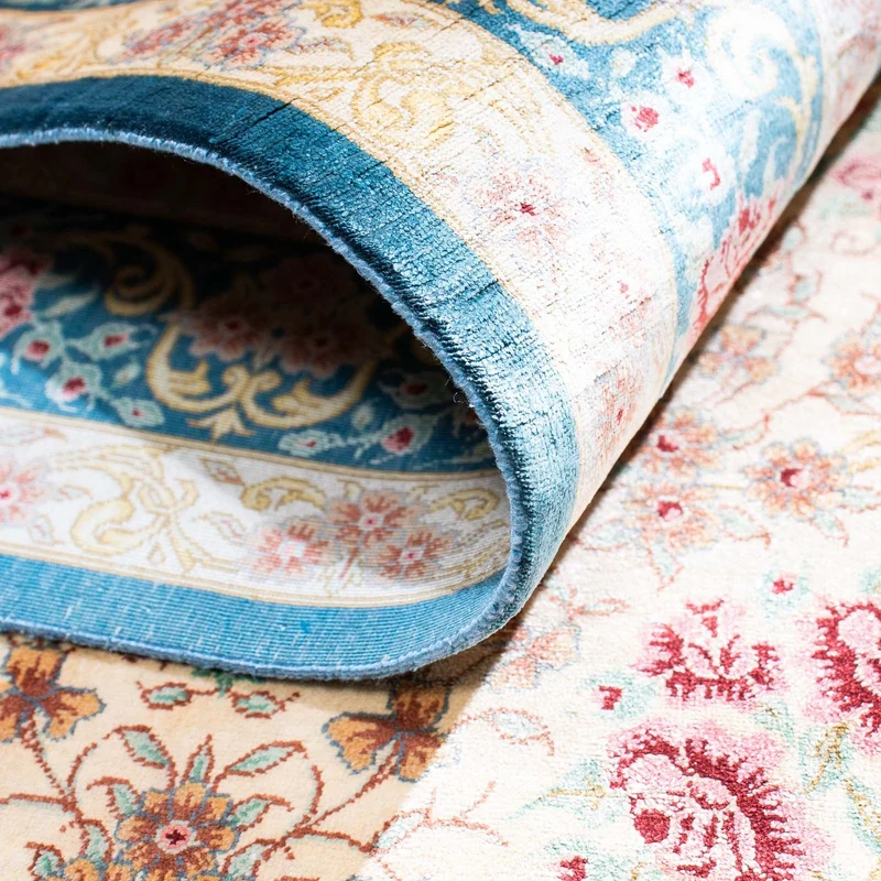 Ghom Teppich 77x123cm - Perserteppich - beige