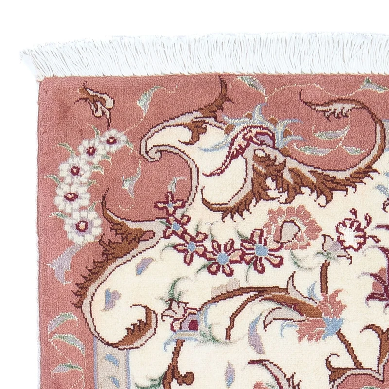 Täbriz - 50 Raj Teppich 61x92cm - Perserteppich - beige