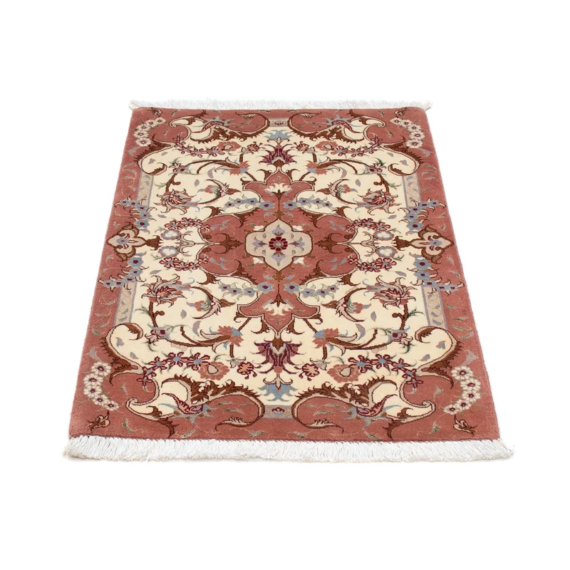 Täbriz - 50 Raj Teppich 61x92cm - Perserteppich - beige