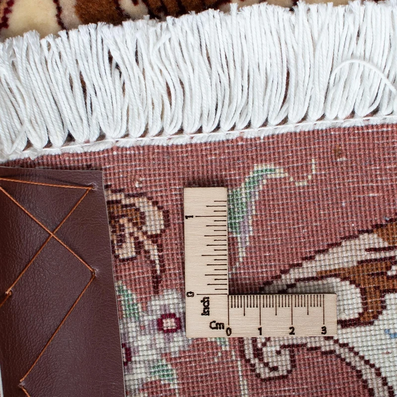 Täbriz - 50 Raj Teppich 61x92cm - Perserteppich - beige