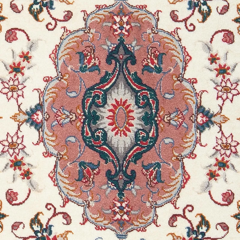 Täbriz - 50 Raj Teppich 60x92cm - Perserteppich - beige