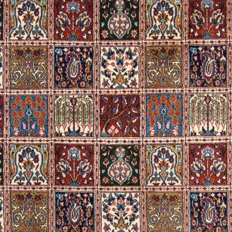 Moud Teppich 195x295cm - Perserteppich - dunkelrot