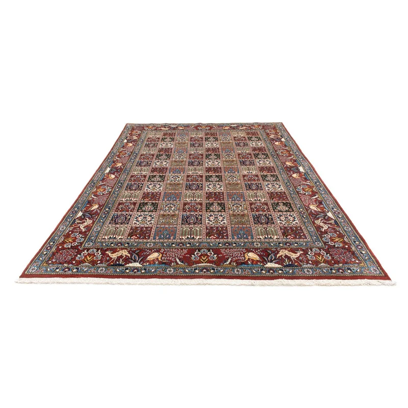 Moud Teppich 195x295cm - Perserteppich - dunkelrot