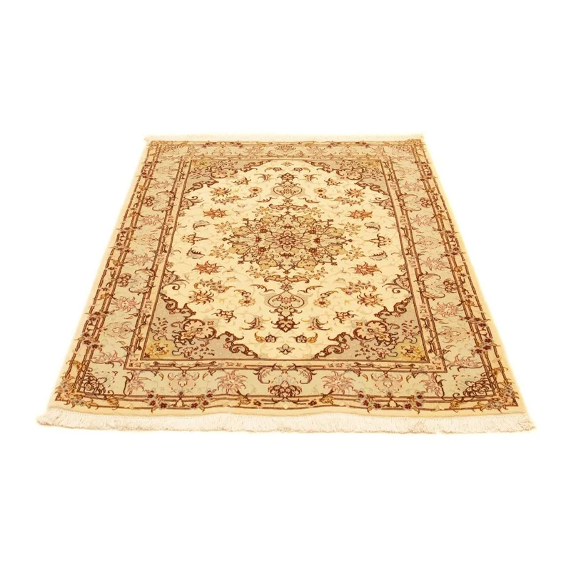 Täbriz - 50 Raj Teppich 101x152cm - Perserteppich - beige
