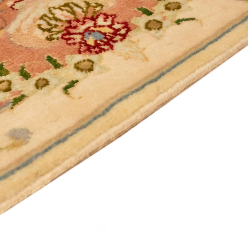 Täbriz - 50 Raj Teppich 104x151cm - Perserteppich - beige