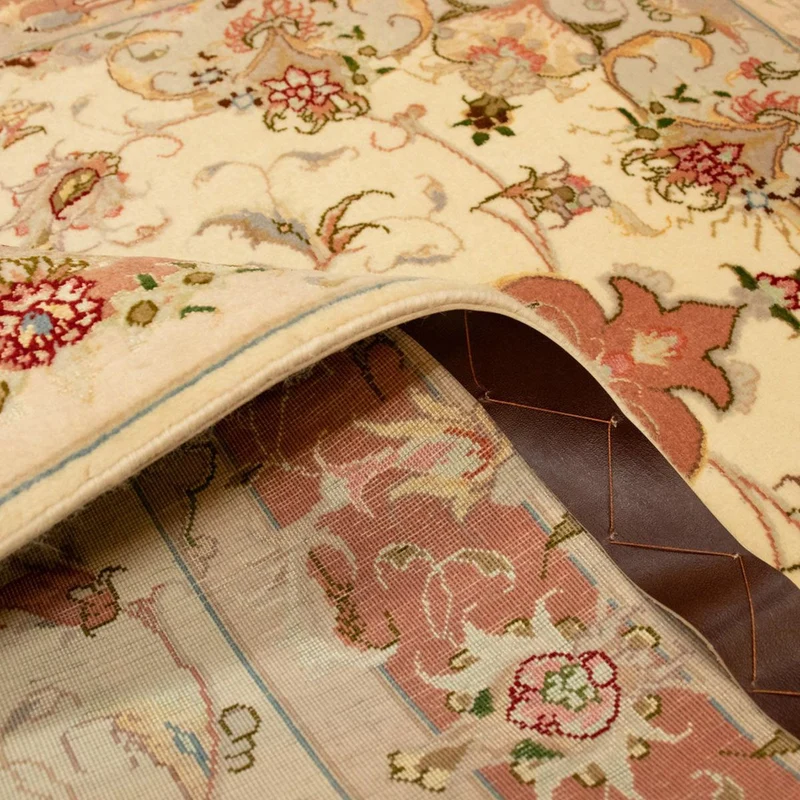 Täbriz - 50 Raj Teppich 104x151cm - Perserteppich - beige