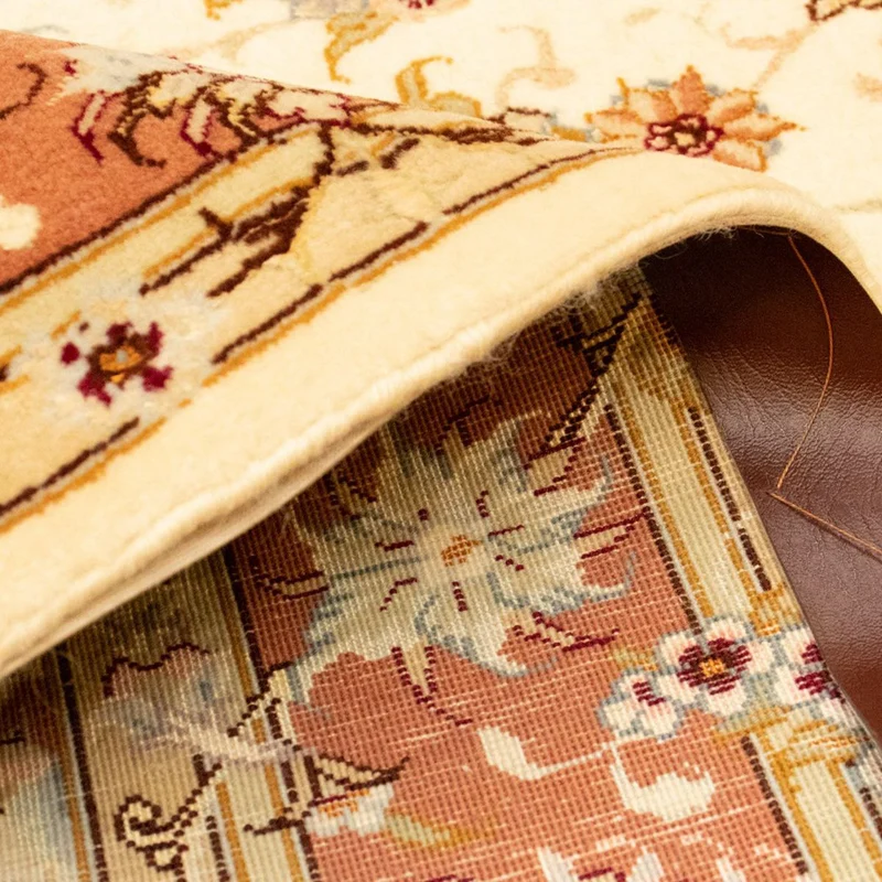 Täbriz - 50 Raj Teppich 103x154cm - Perserteppich - beige