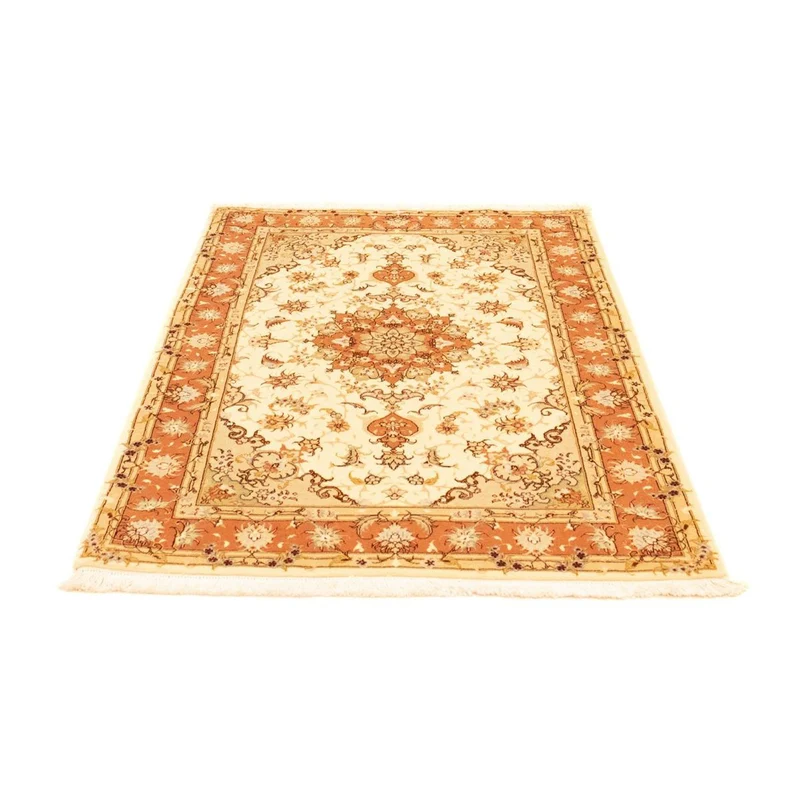 Täbriz - 50 Raj Teppich 103x154cm - Perserteppich - beige