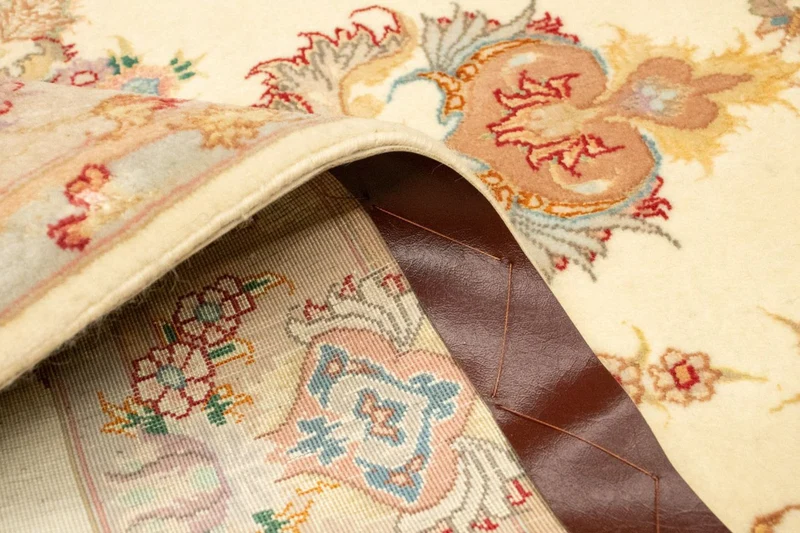 Täbriz - 50 Raj Teppich 102x154cm - Perserteppich - beige