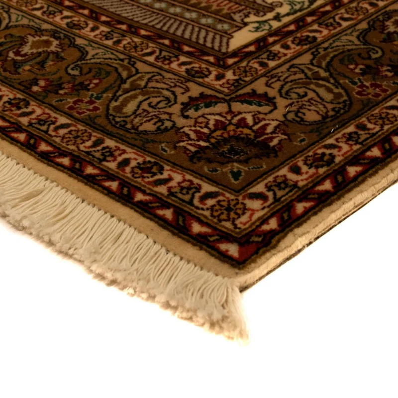 Täbriz - 50 Raj Teppich 103x153cm - Perserteppich - beige