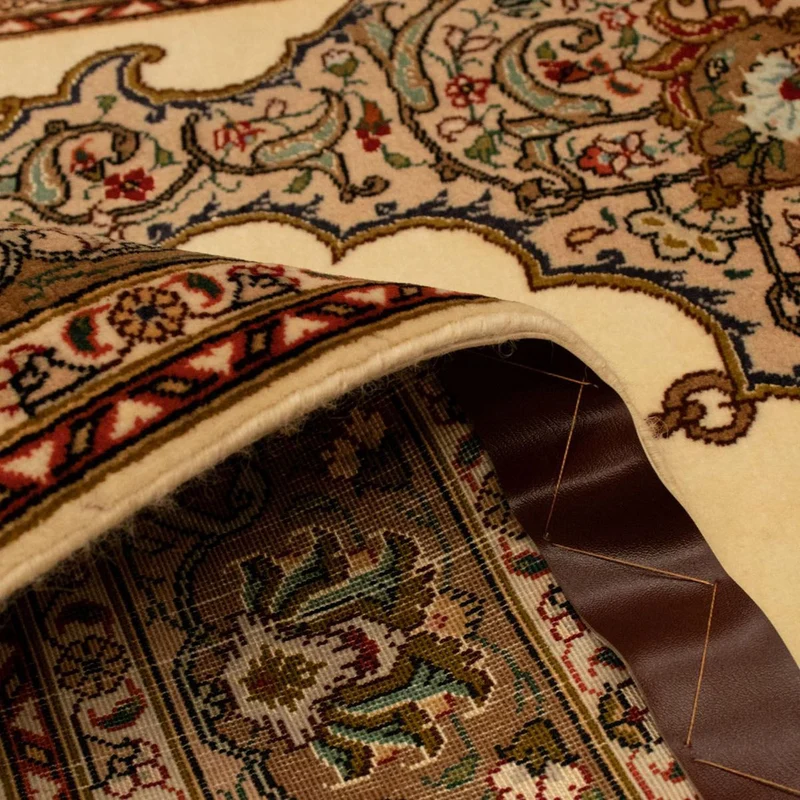 Täbriz - 50 Raj Teppich 103x153cm - Perserteppich - beige