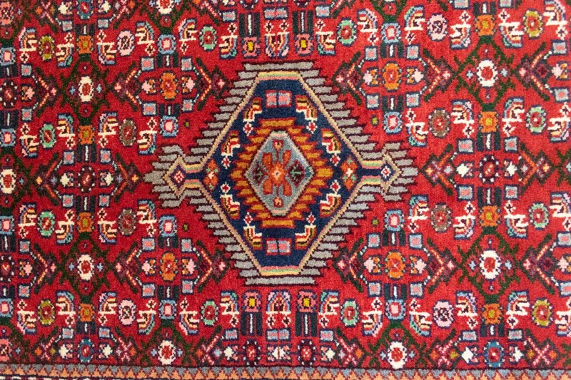 Hosseinabad Teppich 80x124cm - Perserteppich - rot